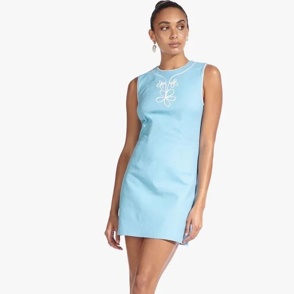 STAUD | Dresses | Staud Nwt Allison Dress Light Blue Size 2 | Poshmark